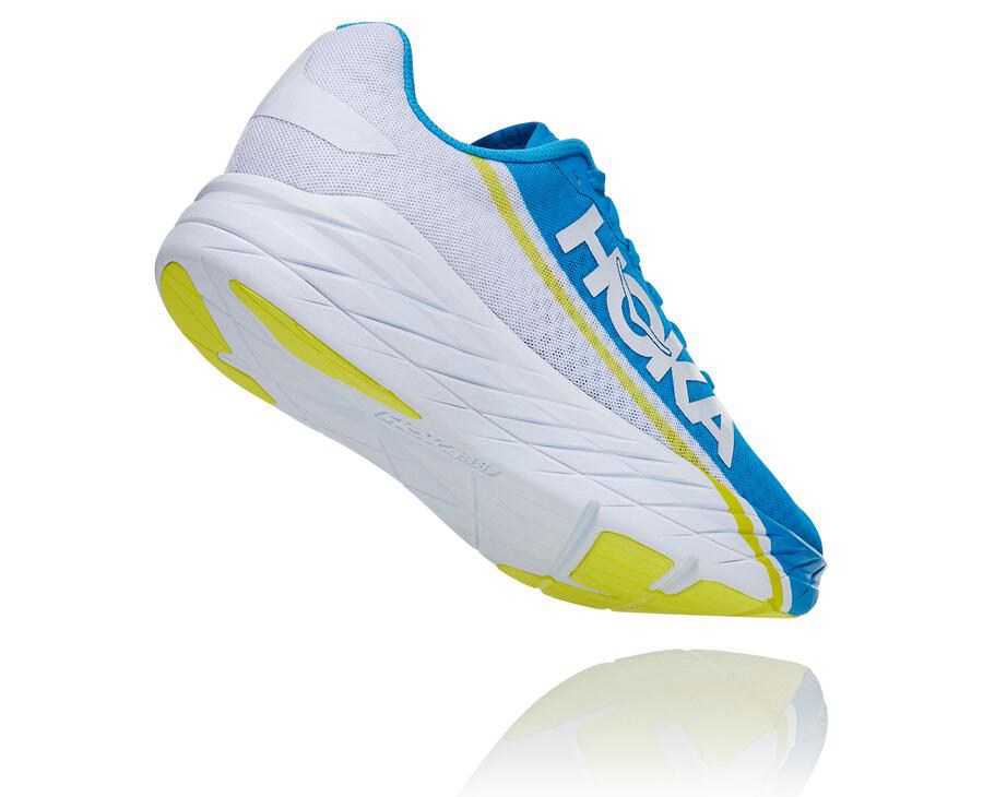 Hoka One One Koşu Ayakkabısı Erkek Beyaz/Mavi - Rocket X - EB0238679